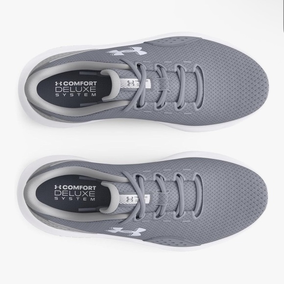 NIB Mens Under Armour Charged Surge 4 Gray/White Size 11 - Picture 3 of 4